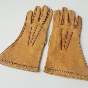 Vintage Deerskin Leather Driving Gloves